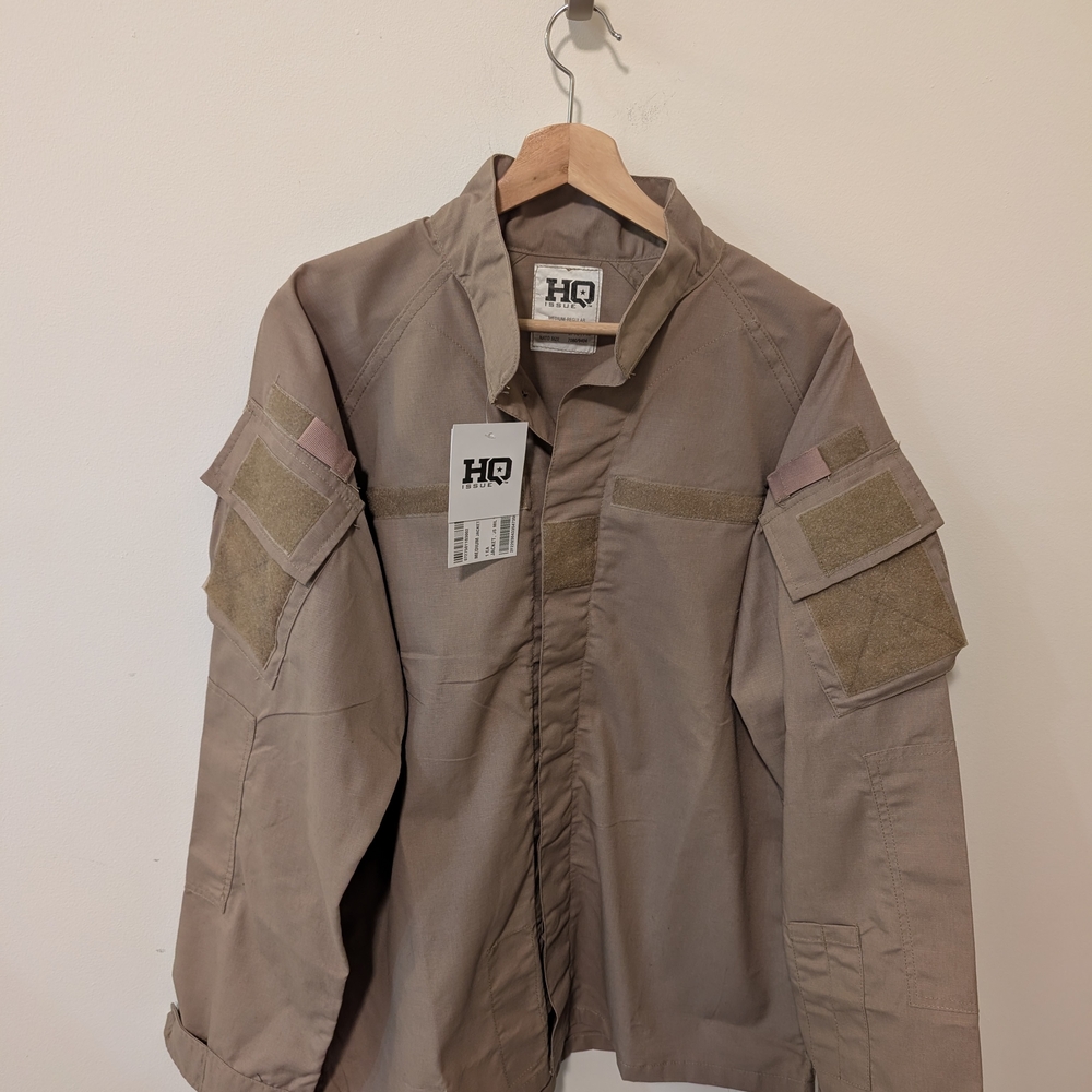 HQ Men's Tan Tactical Jacket Size Medium